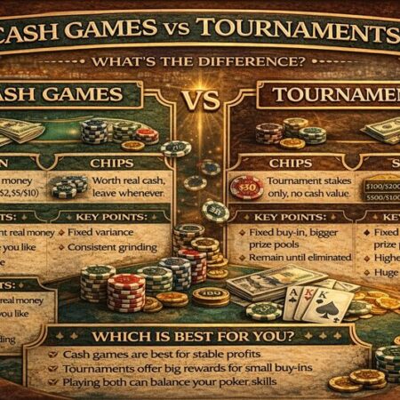 Cash Games vs Tournaments – What’s the Difference?