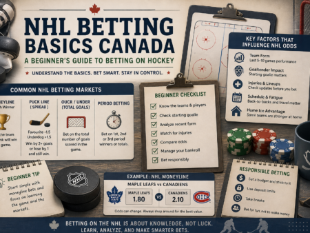 NHL Betting Basics Canada – How to Bet on Hockey for Beginners