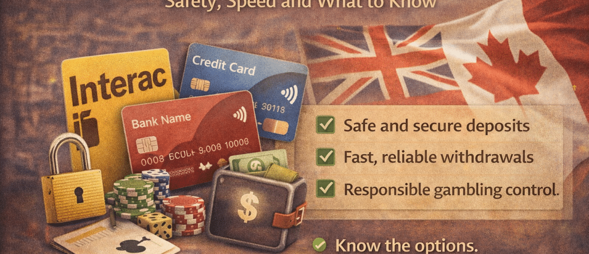 Payment Methods for Online Betting in Canada – Safety, Speed and What to Know