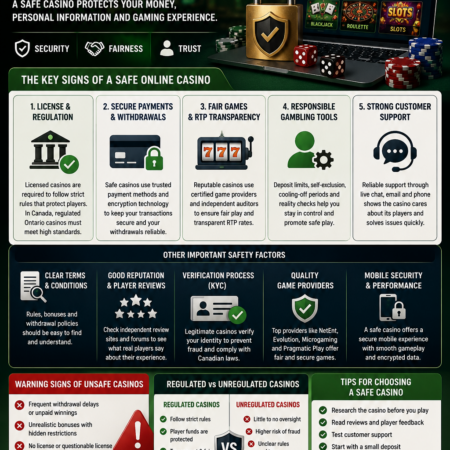 What Makes a Casino Safe in Canada – Secure Payments, Withdrawals & Player Protection