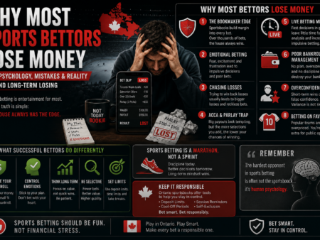 Why Most Sports Bettors Lose Money – Psychology, Odds & Common Mistakes Explained
